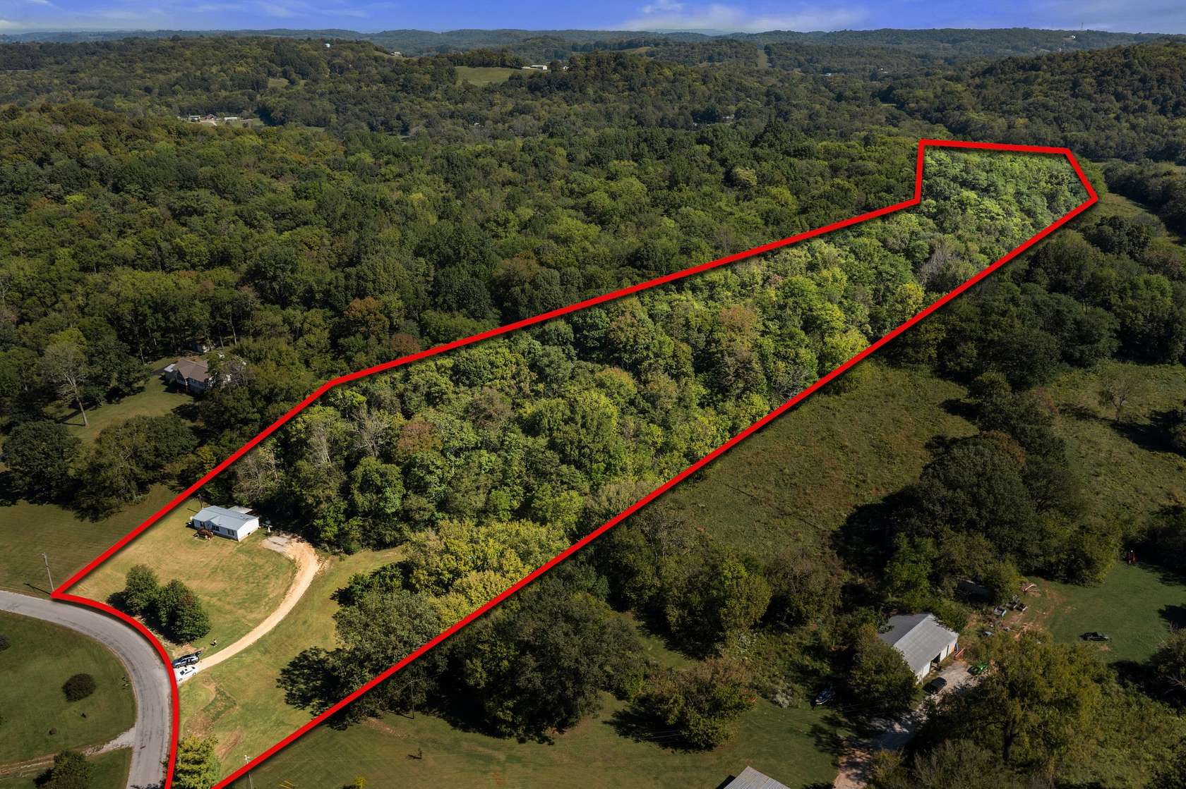 12.5 Acres of Recreational Land with Home for Sale in Culleoka, Tennessee