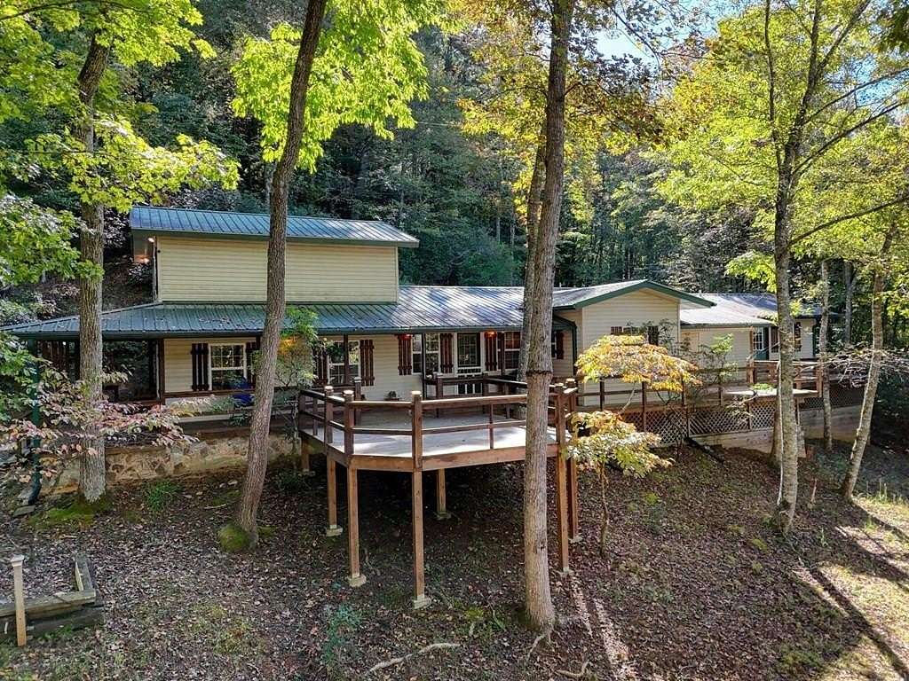 6.5 Acres of Land with Home for Sale in Hiawassee, Georgia