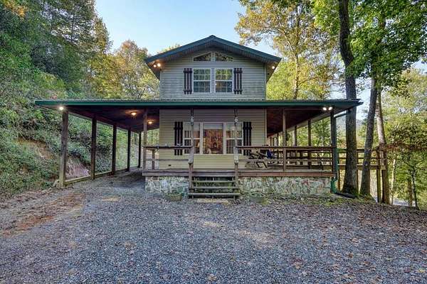 6.5 Acres of Residential Land with Home for Sale in Hiawassee, Georgia