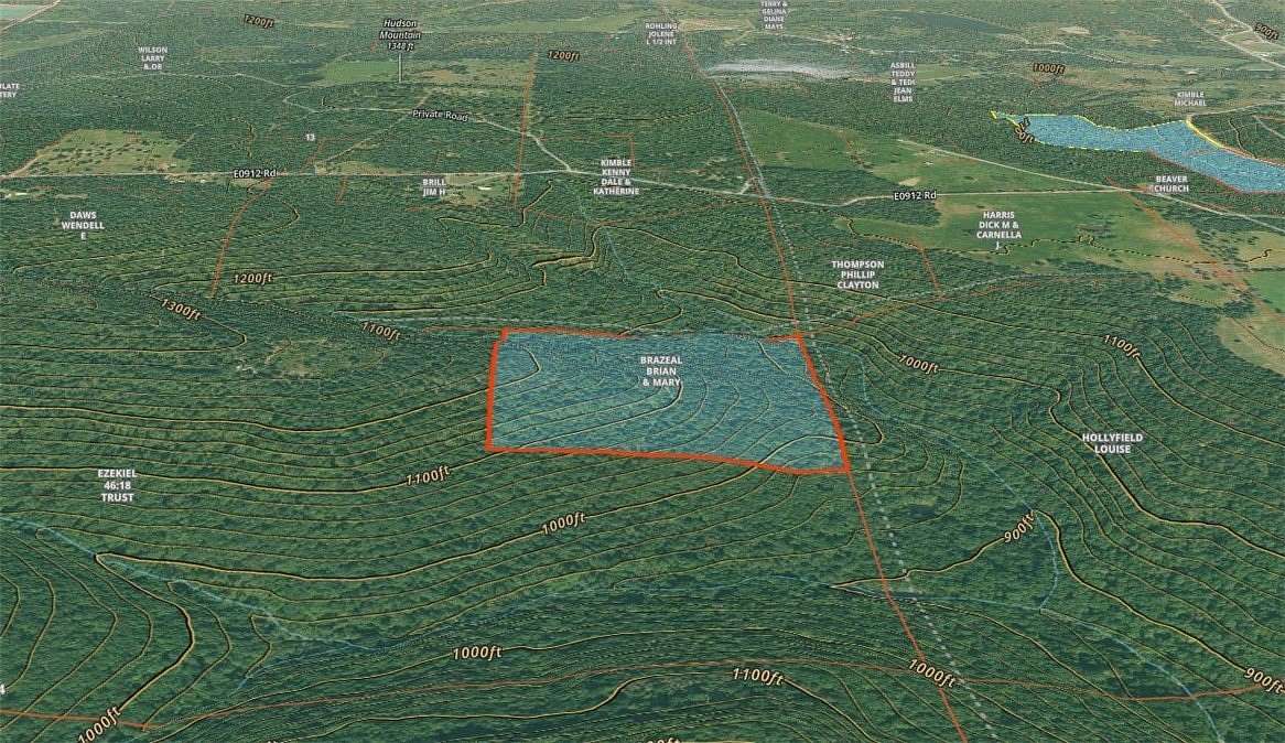 40 Acres of Recreational Land for Sale in Bunch, Oklahoma