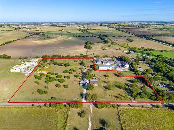 9.17 Acres of Residential Land with Home for Sale in Cleburne, Texas