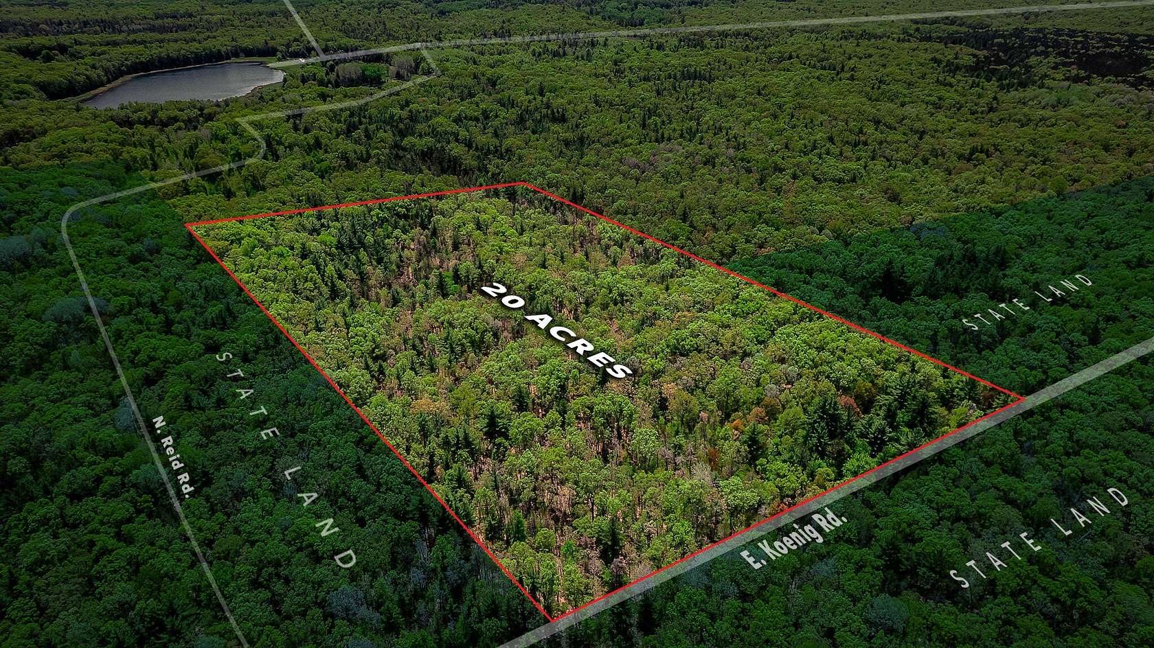 20 Acres of Recreational Land for Sale in Free Soil, Michigan