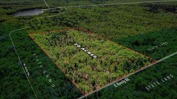 20 Acres of Recreational Land for Sale in Free Soil, Michigan