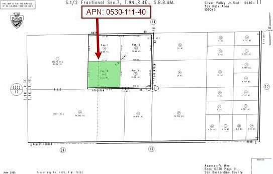 11.2 Acres of Recreational Land for Sale in Newberry Springs, California
