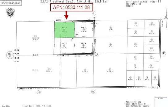 11 Acres of Land for Sale in Newberry Springs, California