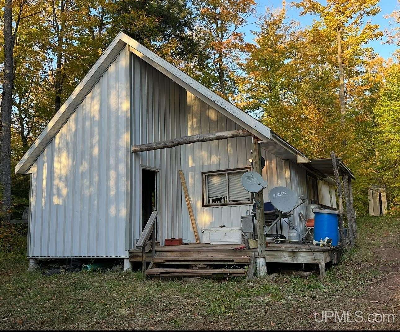 31.3 Acres of Recreational Land with Home for Sale in Bergland, Michigan