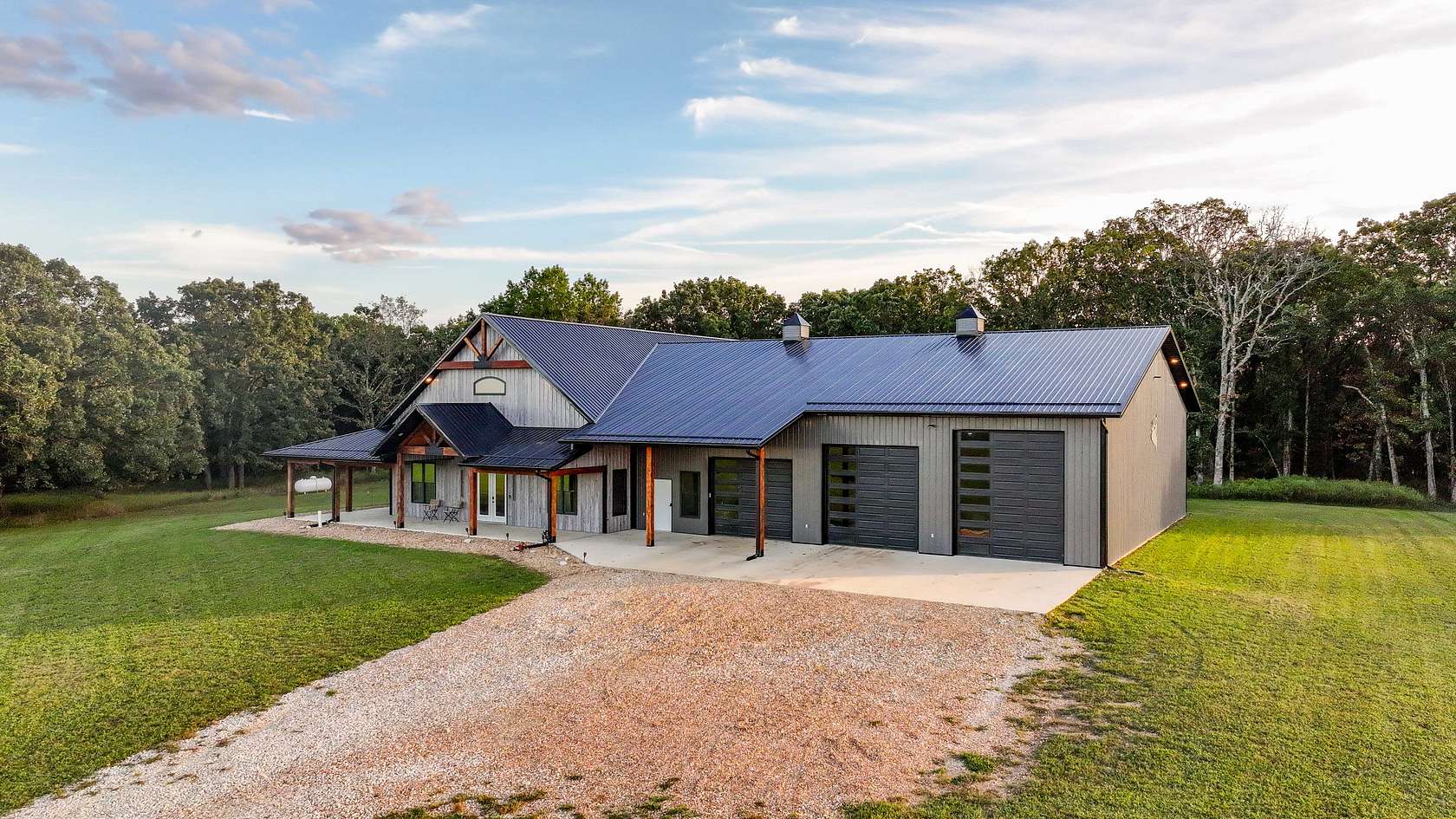 245 Acres of Recreational Land with Home for Sale in Cross Timbers, Missouri