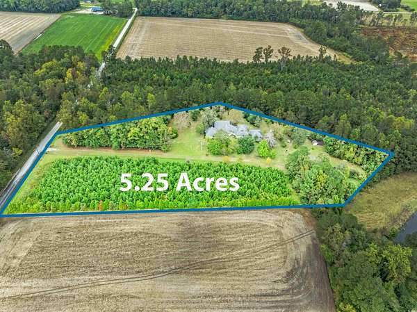 5.25 Acres of Land with Home for Sale in Galivants Ferry, South Carolina