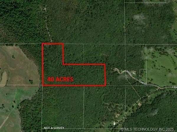 40 Acres of Recreational Land for Sale in Cookson, Oklahoma