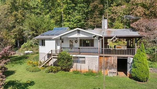 6.8 Acres of Land with Home for Sale in Franklin, North Carolina