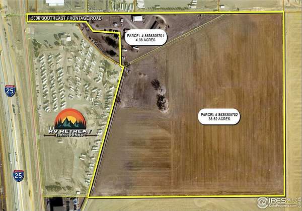 43.5 Acres of Improved Mixed-Use Land for Sale in Johnstown, Colorado