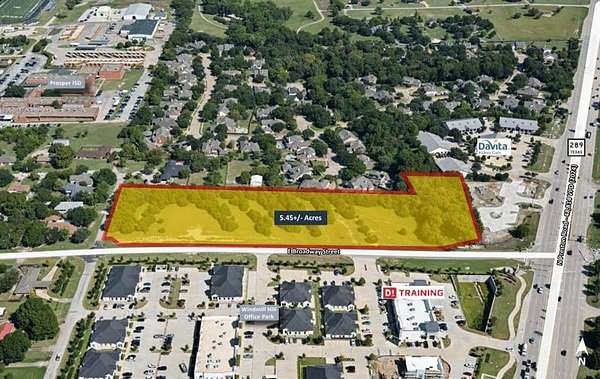 5.45 Acres of Commercial Land for Sale in Prosper, Texas