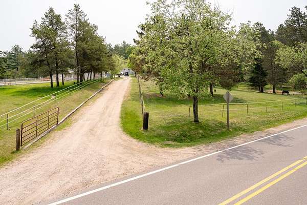 9.13 Acres of Land with Home for Sale in Hazelhurst, Wisconsin