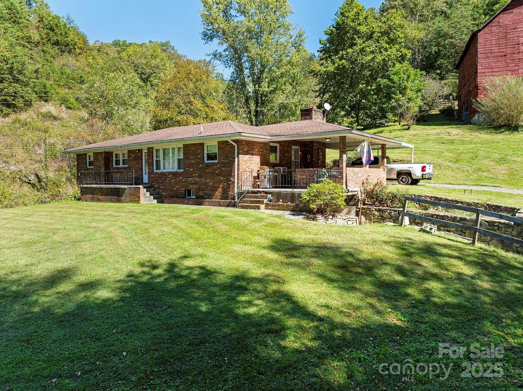 138 Acres of Land with Home for Sale in Marshall, North Carolina