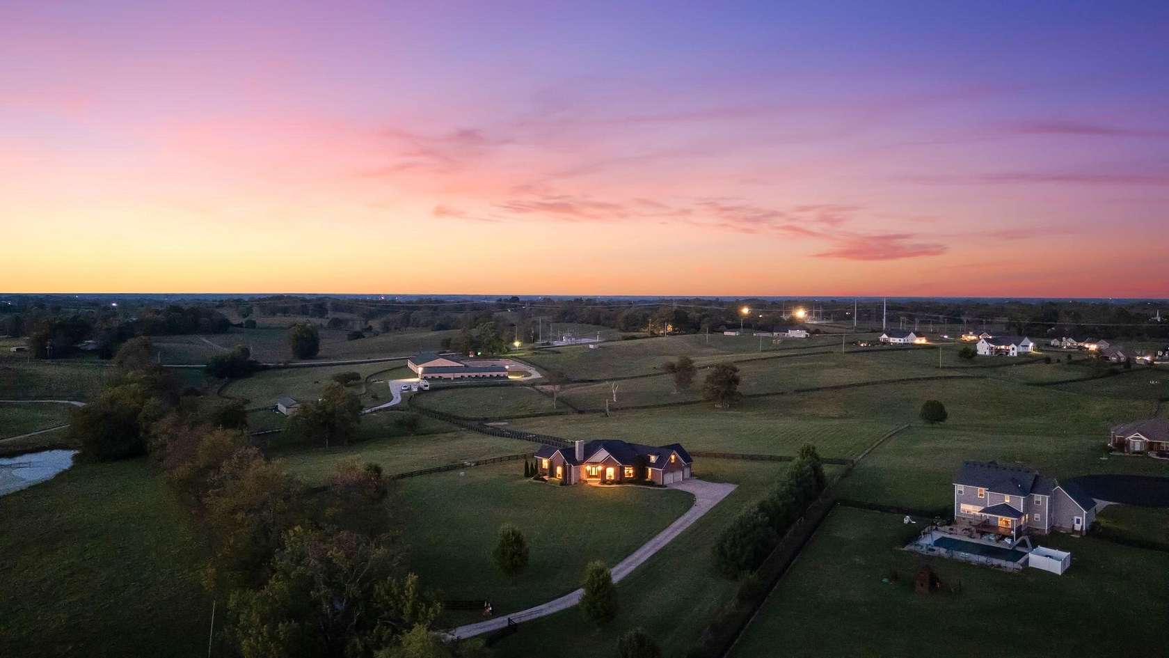 34.3 Acres of Agricultural Land with Home for Sale in Midway, Kentucky