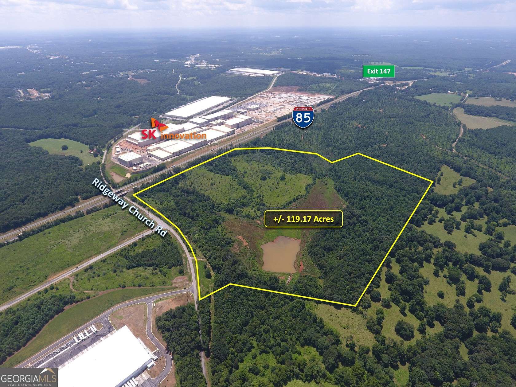 119 Acres of Land for Sale in Commerce, Georgia