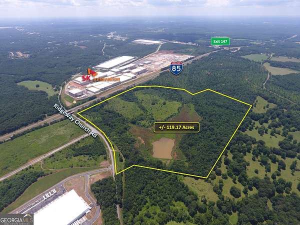 119 Acres of Land for Sale in Commerce, Georgia