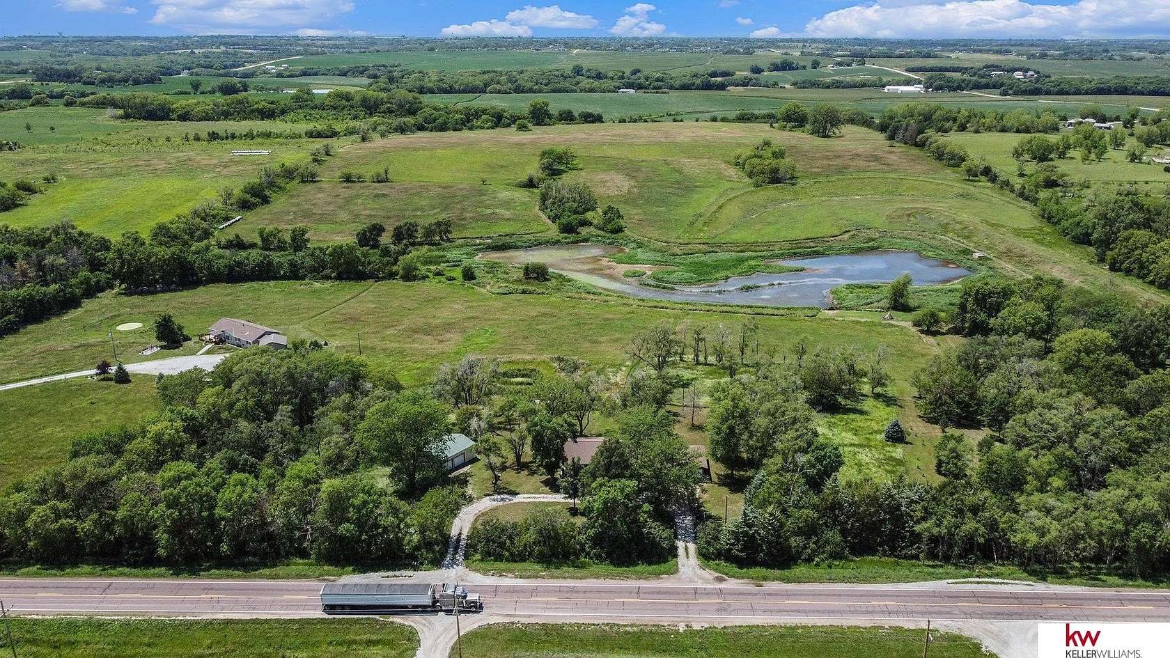 41.7 Acres of Agricultural Land with Home for Sale in Walton, Nebraska