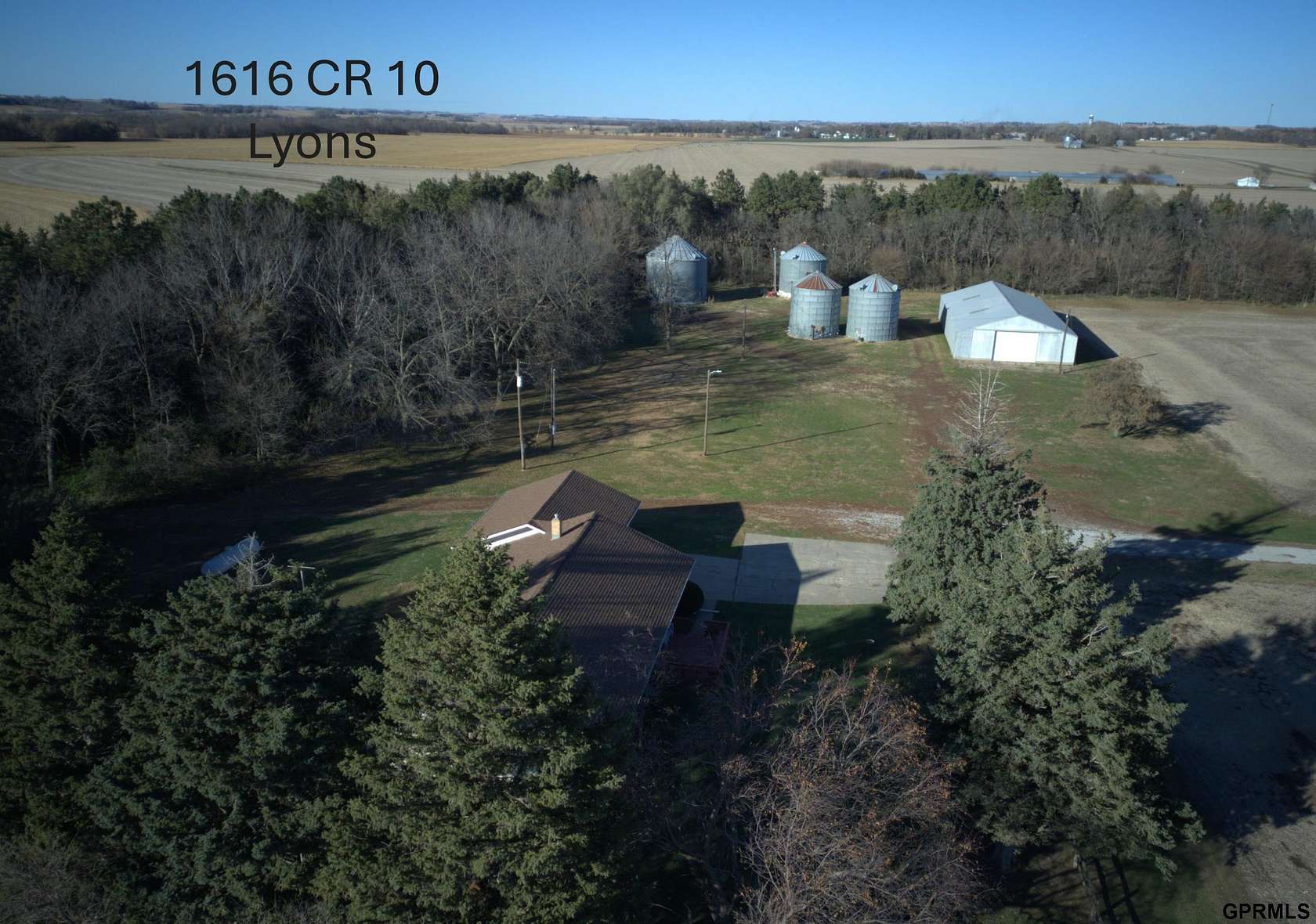6.5 Acres of Residential Land with Home for Sale in Lyons, Nebraska