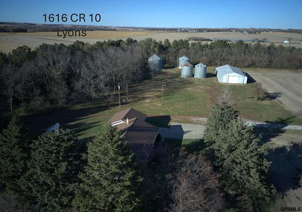 6.5 Acres of Residential Land with Home for Sale in Lyons, Nebraska