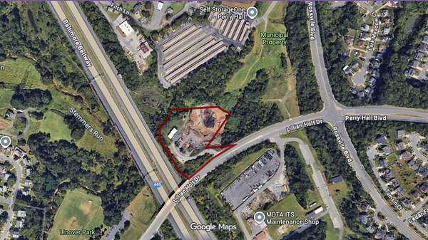 2.49 Acres of Commercial Land for Lease in Rosedale, Maryland