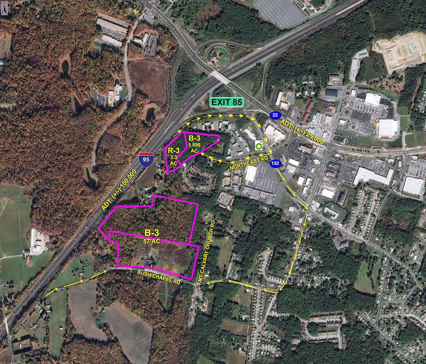 66 Acres of Mixed-Use Land for Lease in Aberdeen, Maryland