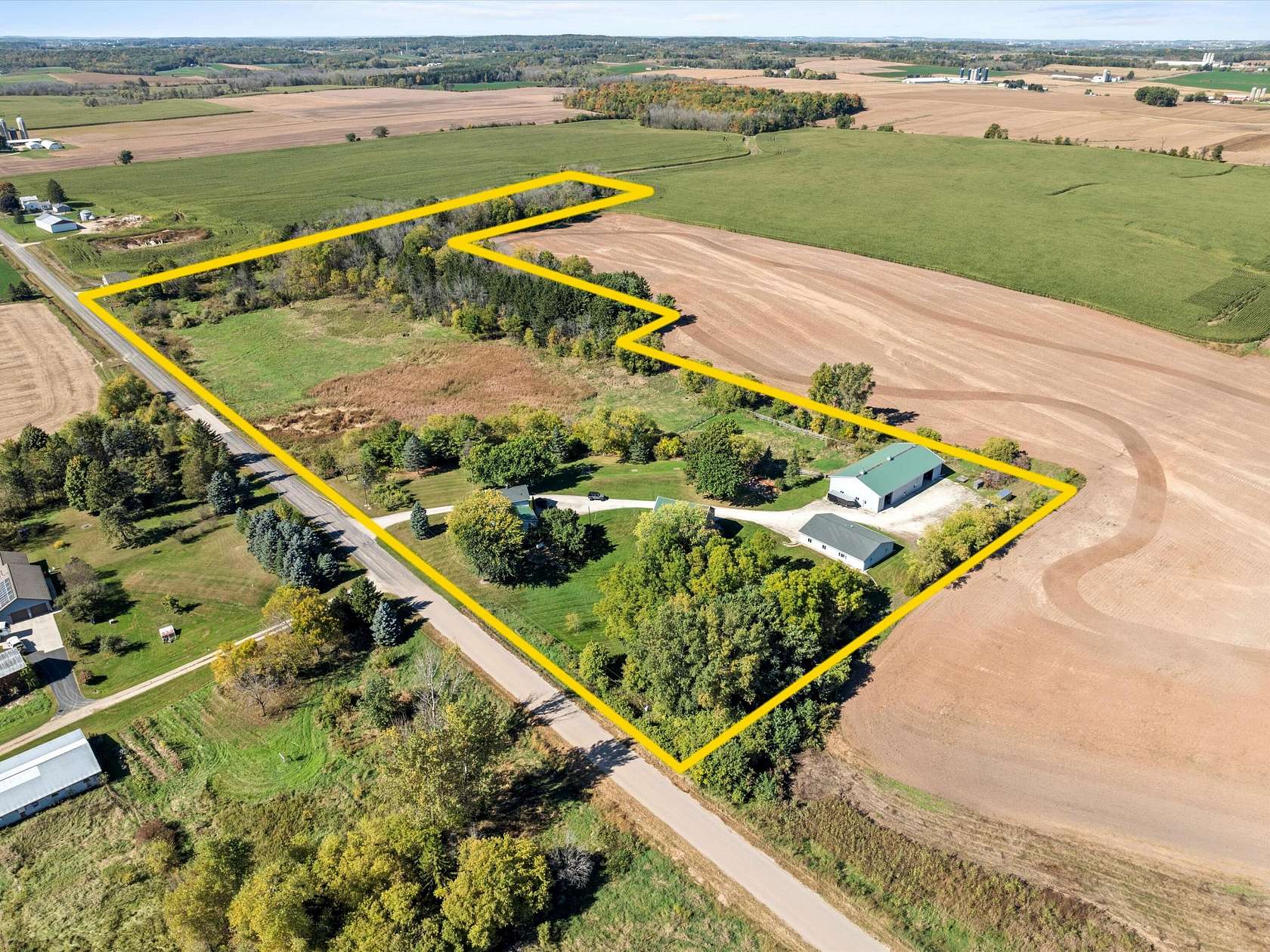 15 Acres of Land with Home for Sale in Newton, Wisconsin