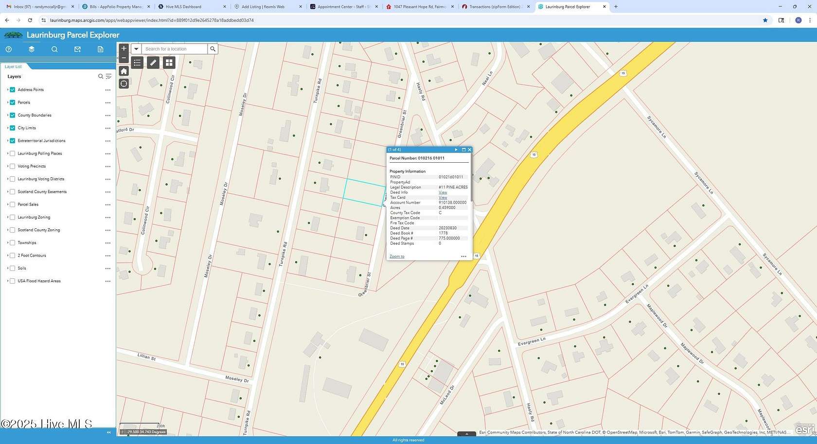 1.38 Acres of Residential Land for Sale in Laurinburg, North Carolina