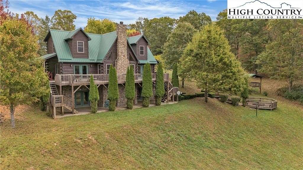 10 Acres of Recreational Land with Home for Sale in Grassy Creek, North Carolina