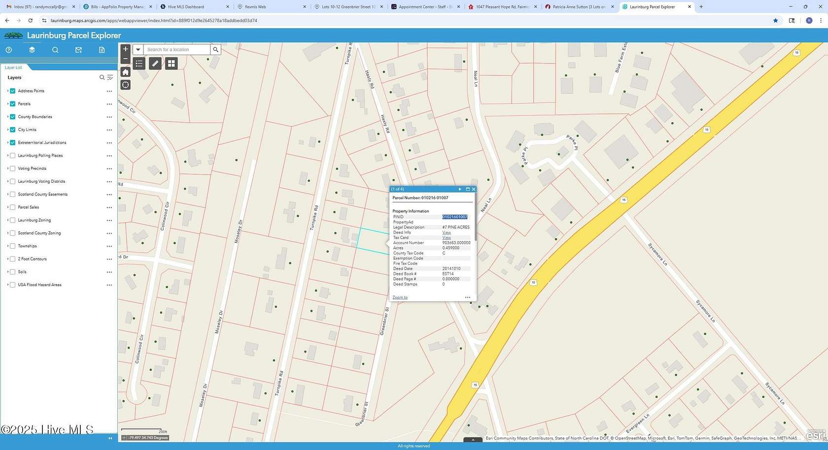 1.38 Acres of Residential Land for Sale in Laurinburg, North Carolina