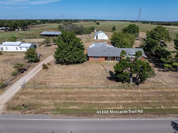 30 Acres of Agricultural Land with Home for Sale in Meeker, Oklahoma