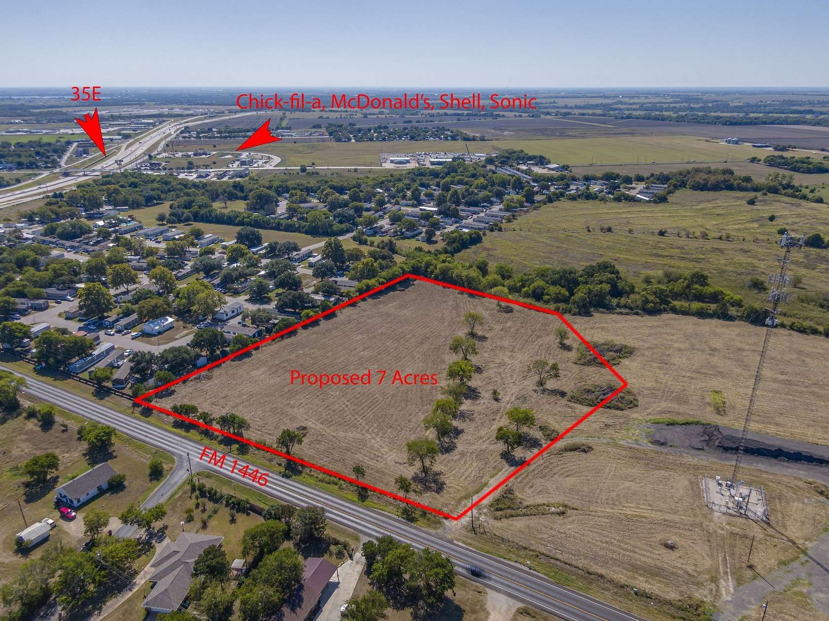 7 Acres of Commercial Land for Sale in Waxahachie, Texas