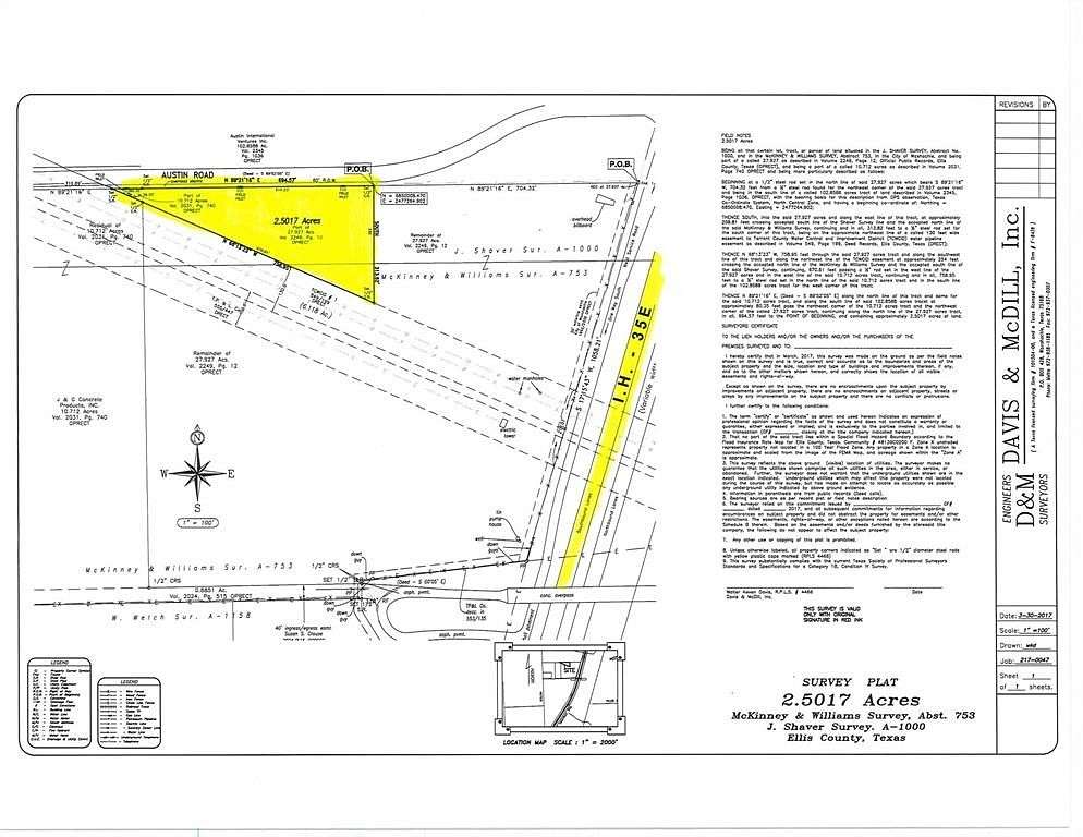 2.5 Acres of Land for Sale in Waxahachie, Texas