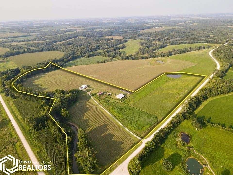 38 Acres of Agricultural Land with Home for Sale in Ottumwa, Iowa