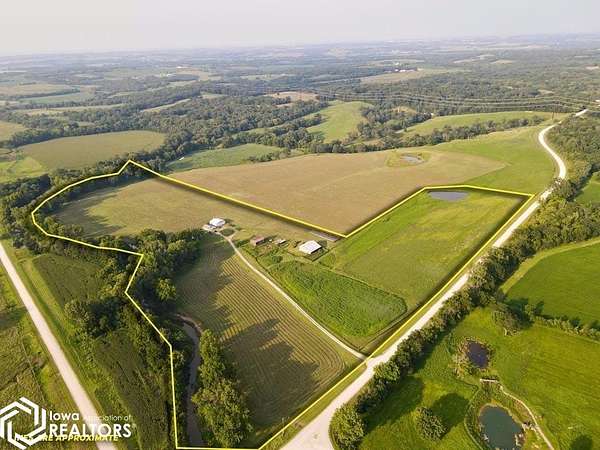 38 Acres of Agricultural Land with Home for Sale in Ottumwa, Iowa