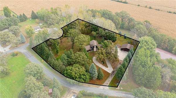 2 Acres of Residential Land with Home for Sale in Claremont, Minnesota