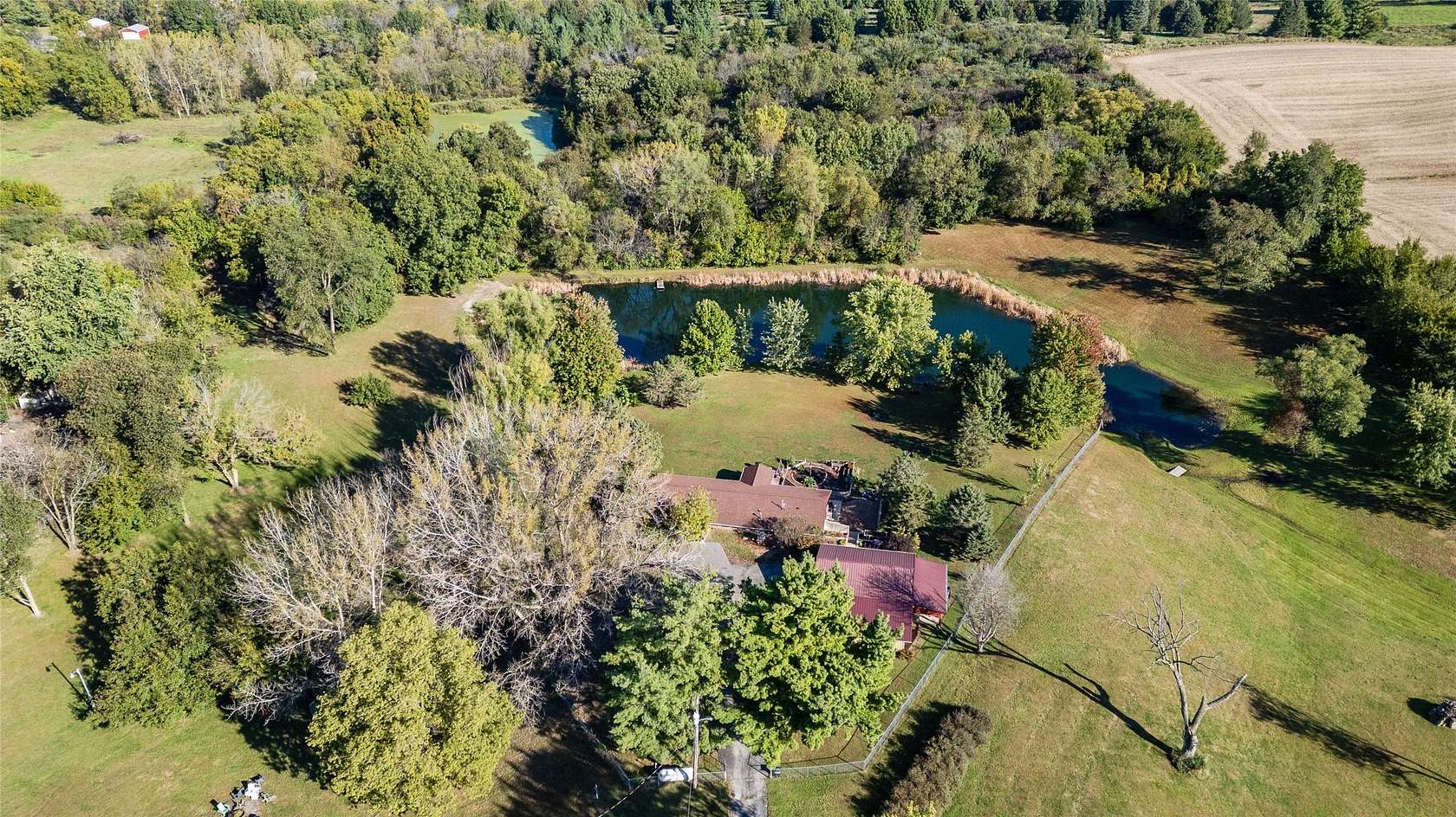 4 Acres of Residential Land with Home for Sale in Runnells, Iowa