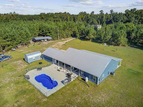 9.6 Acres of Land with Home for Sale in Cottageville, South Carolina