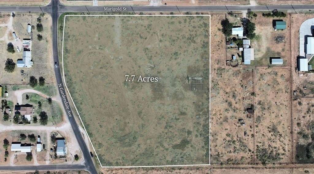 7.7 Acres of Residential Land for Sale in Gardendale, Texas