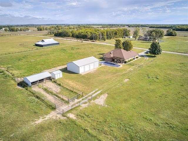 12.1 Acres of Land with Home for Sale in Dewey, Oklahoma