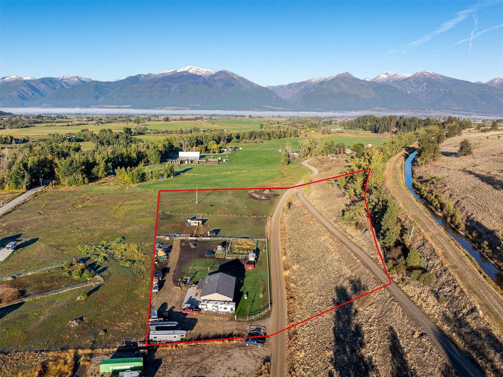 9.15 Acres of Land with Home for Sale in Stevensville, Montana