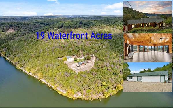 19.1 Acres of Recreational Land with Home for Sale in Galena, Missouri