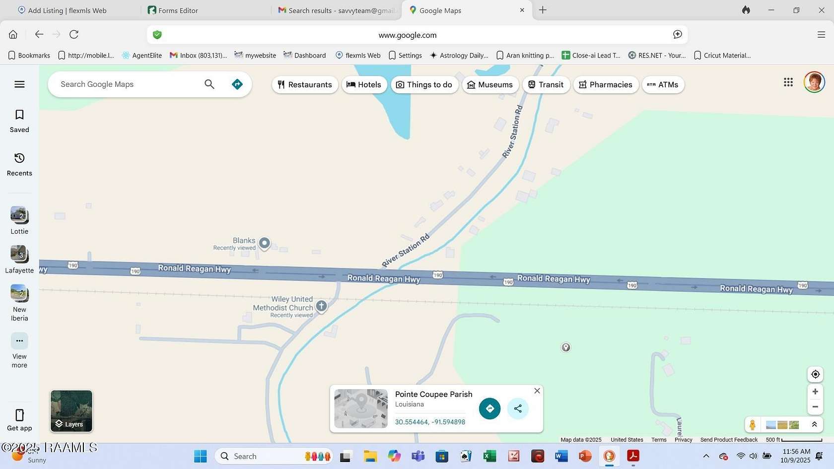 0.56 Acres of Commercial Land for Sale in Blanks, Louisiana