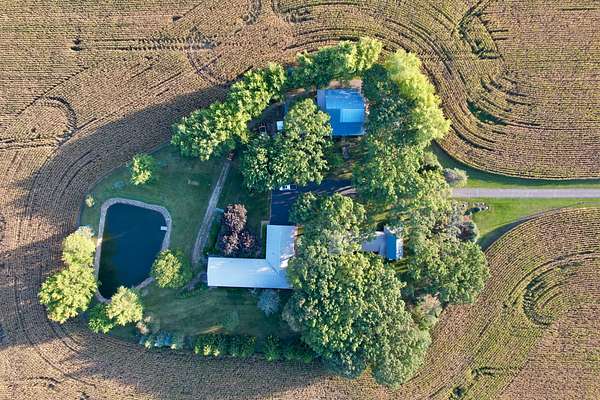 8.49 Acres of Land with Home for Sale in Huntley, Illinois