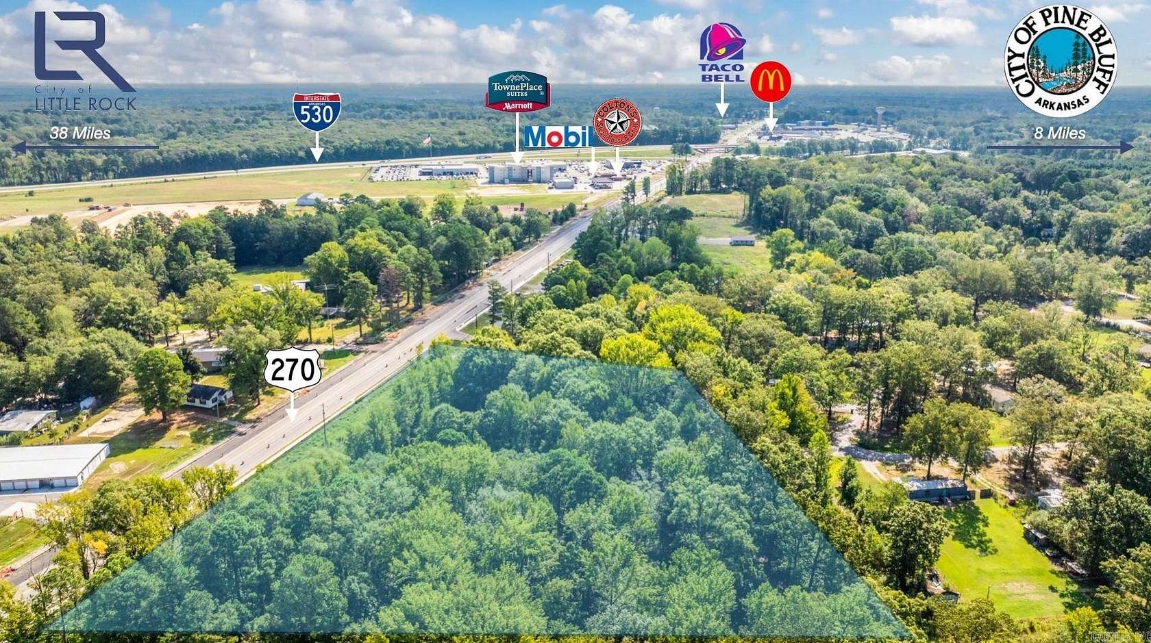 3.52 Acres of Commercial Land for Sale in White Hall, Arkansas