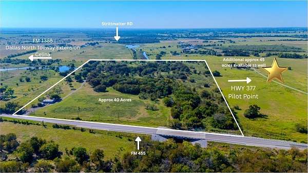 40 Acres of Land for Sale in Pilot Point, Texas