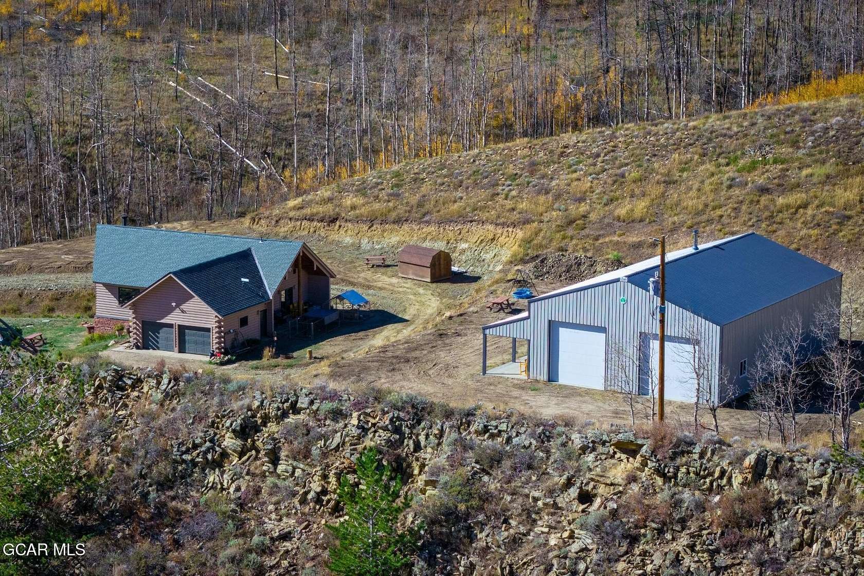 70 Acres of Recreational Land with Home for Sale in Granby, Colorado