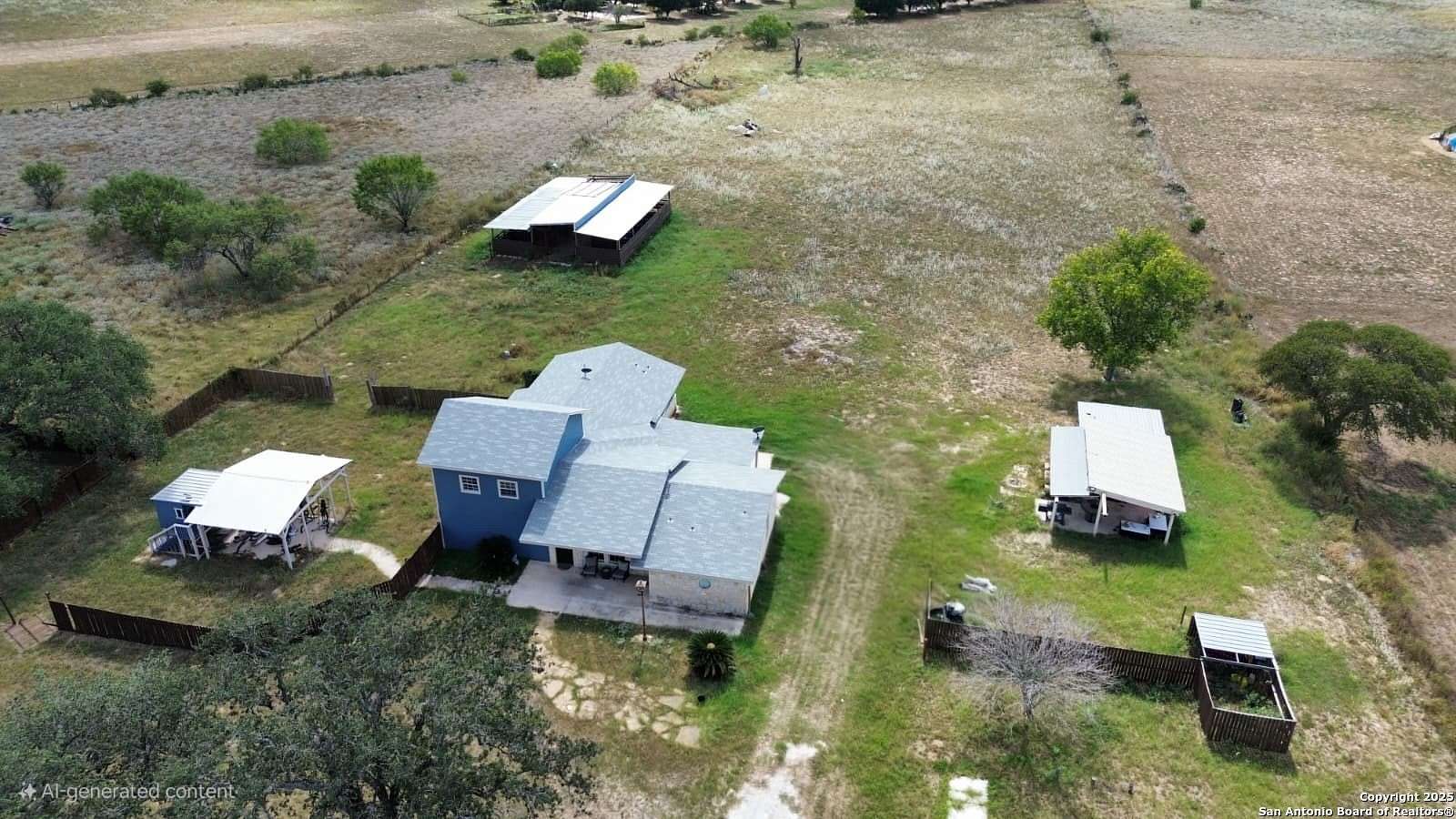 5.5 Acres of Land with Home for Sale in Natalia, Texas