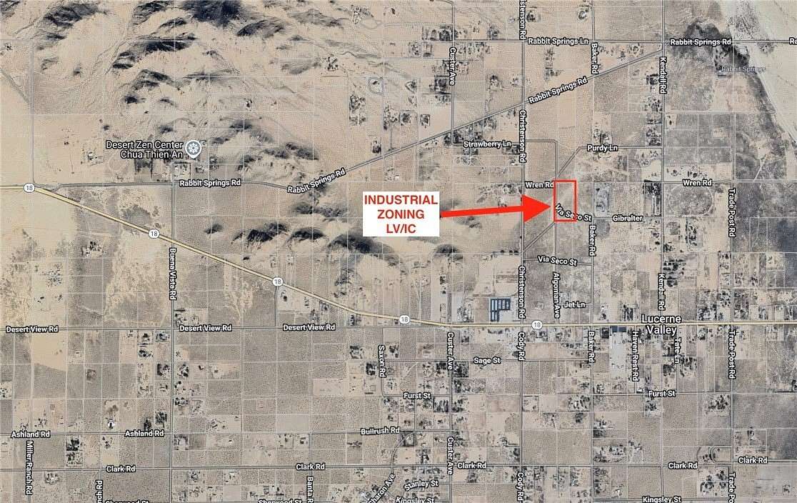 5 Acres of Commercial Land for Sale in Lucerne Valley, California