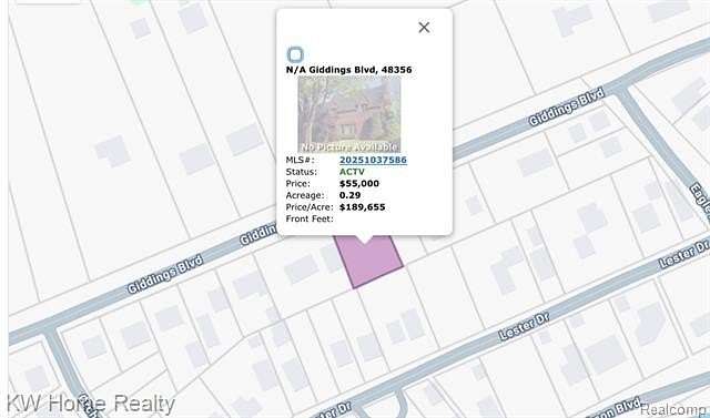0.29 Acres of Residential Land for Sale in Highland Township, Michigan